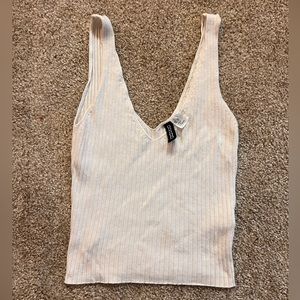 H&M White Crop Tank